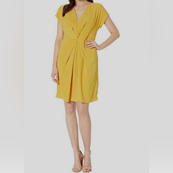 NWT Kenneth Cole Origami Pleat
Dress Gold Size XS - Picture 1 of 5